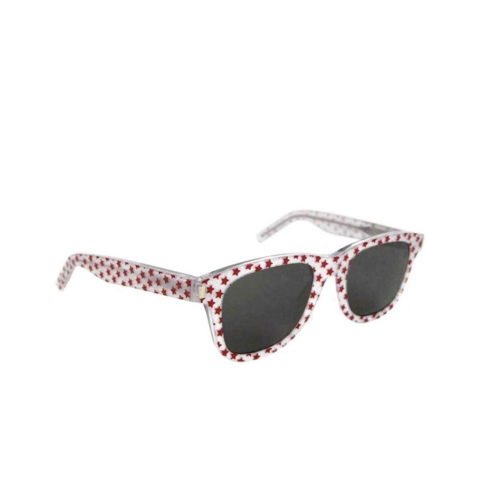 Saint Laurent Women's Classic Silver Glitter Acetate Sunglasses - Picture 3 of 7